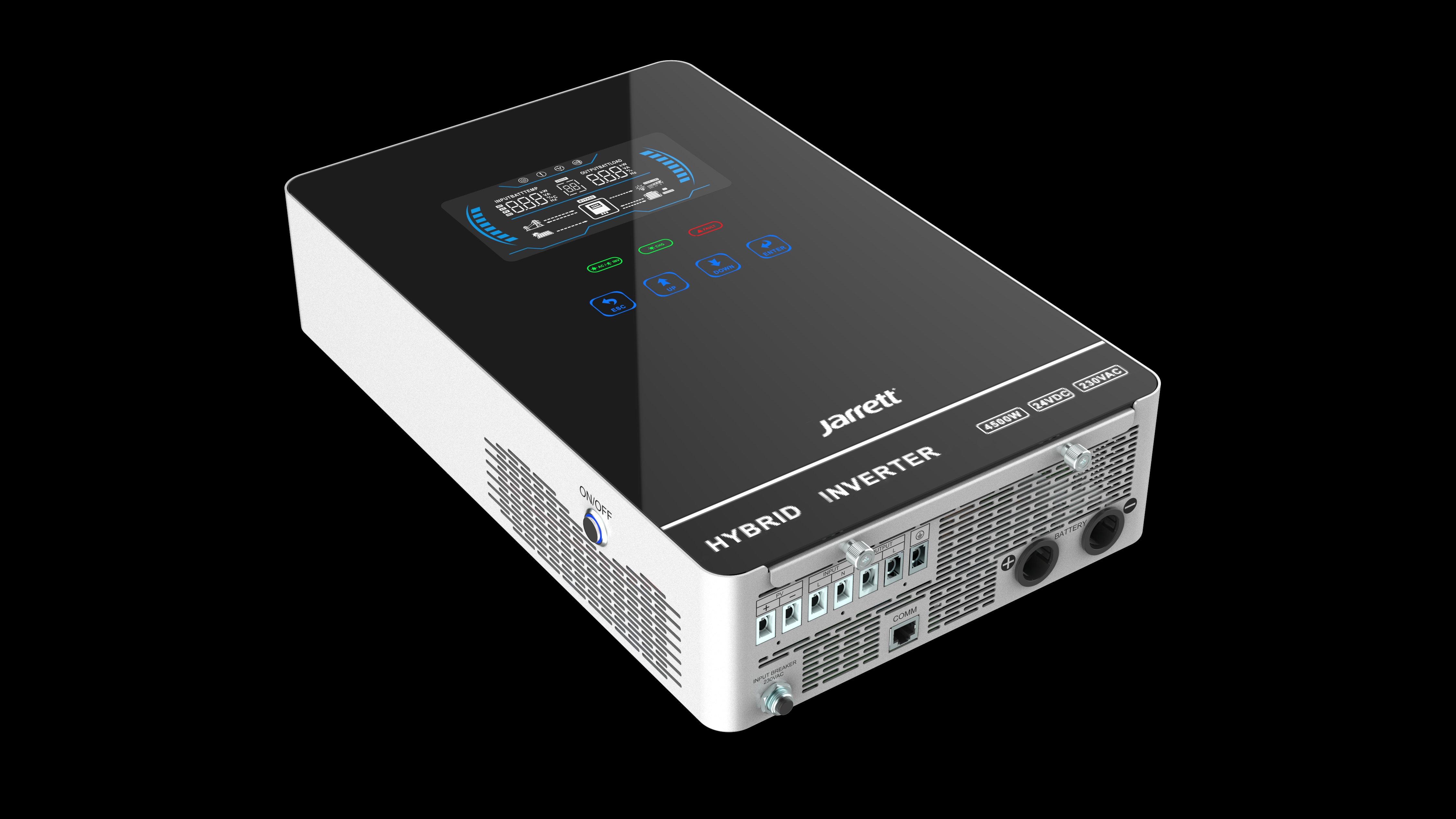 Jarrett Solar Reverse Control All-In-One Solar Power System Hybrid Inverter Jaxm 4.5Kw Specification drawing