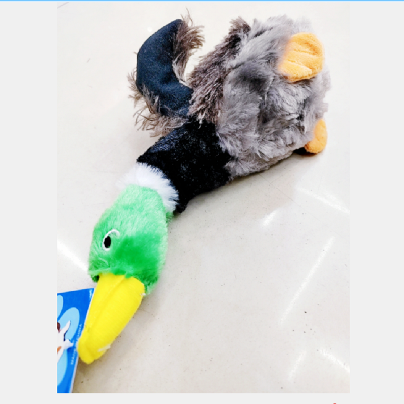 宠物毛绒玩具 猫咪 狗狗逗趣玩耍有声玩具 宠物毛绒有声野鸭玩具 详情3