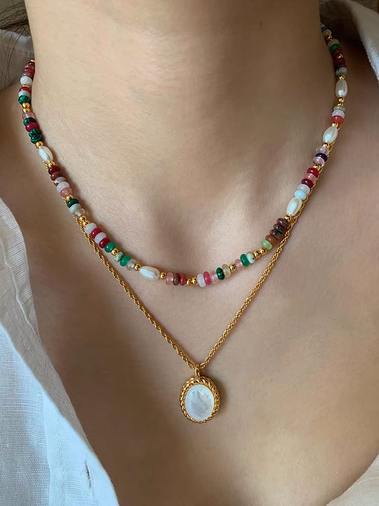 天然石头/重工/天然珍珠白底实物图