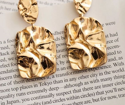 Gold Fashion Earrings