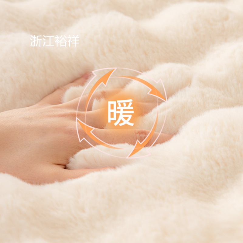 北欧ins风托斯卡纳兔毛绒抱枕沙发客厅轻奢感靠枕套奶油靠背45*45详情2