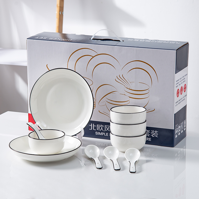 Orange bowl and chopstick set, ceramic tableware set, bowl gift box, small gift promotion, souvenir gift with a carrying rope, gift golden castle vase Specification image