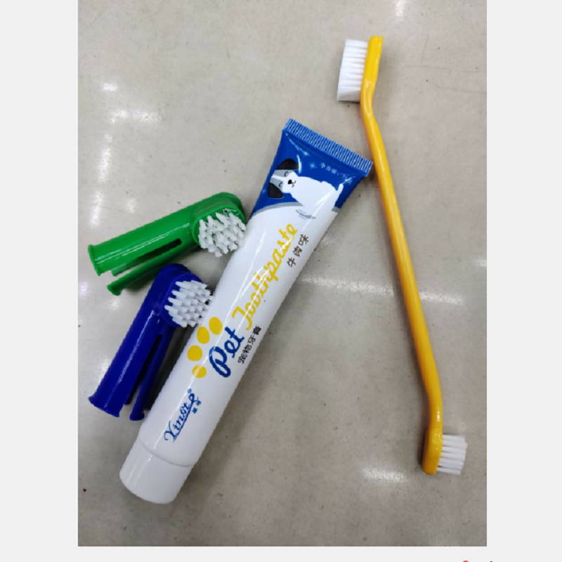 宠物牙刷牙膏套装 猫 狗口腔清洁指套牙刷牙膏套装详情3