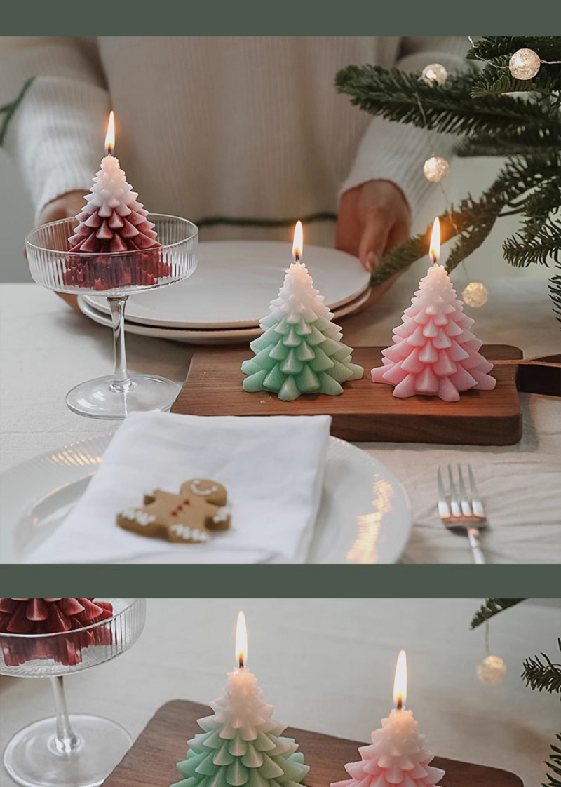 Christmas tree decorations, ornaments, gifts for female friends and best friends, Christmas tree shapes, scented candles, shooting props Item Picture