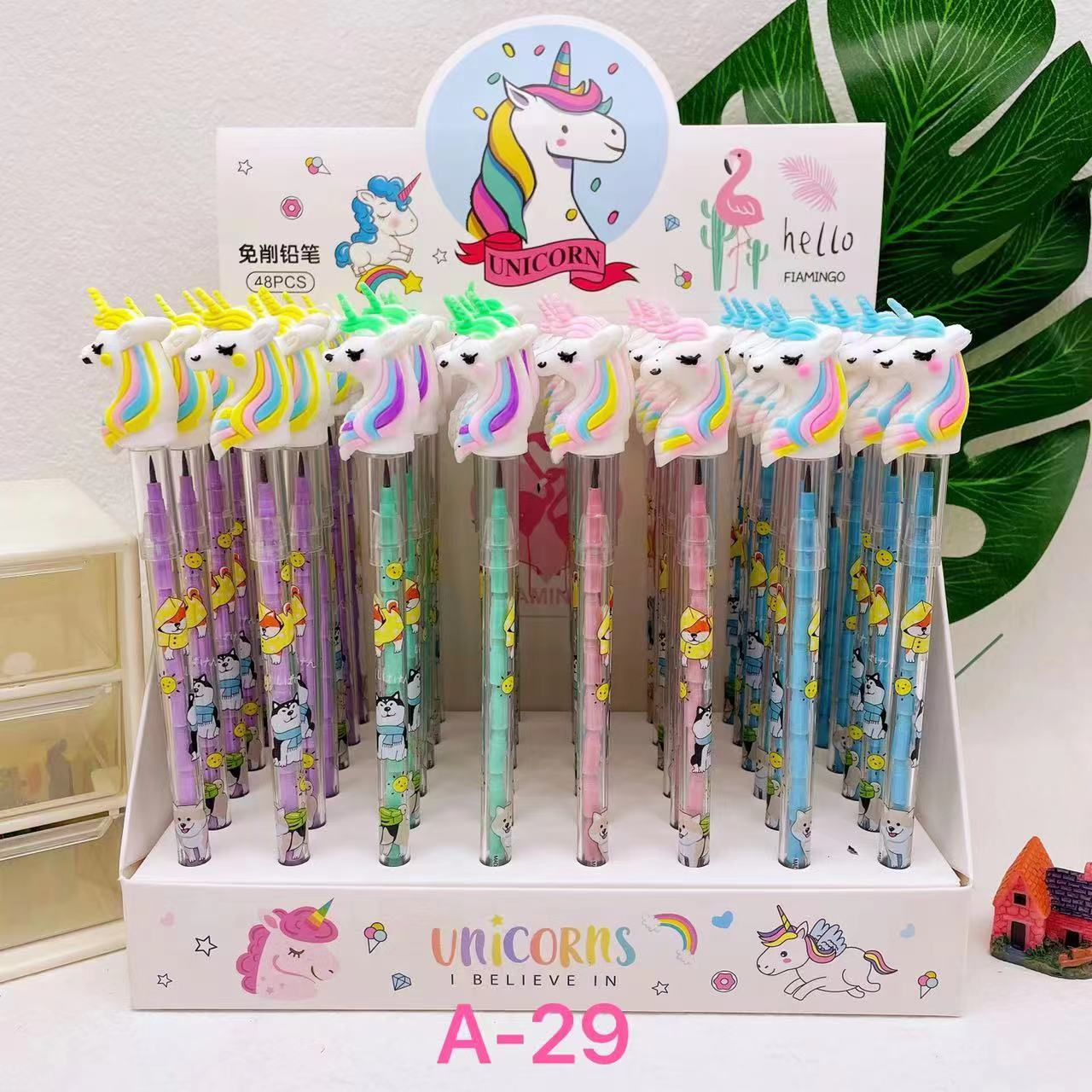 Creative cartoon little dinosaur sunflowers, primary school school supplies, no-sharpening pencils, student stationery