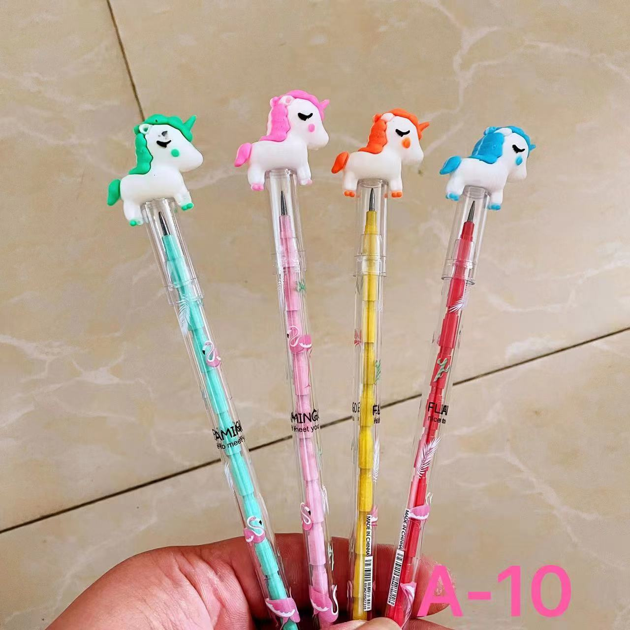 Creative cartoon cute animal-shaped school supplies for primary school students, no-sharpening pencils, student stationery