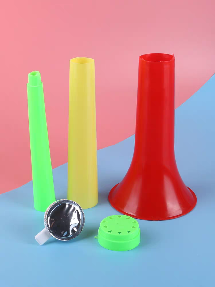 三节大号可伸缩塑料动画版喇叭球迷喇叭彩色喇叭助威儿童地摊玩具详情图2