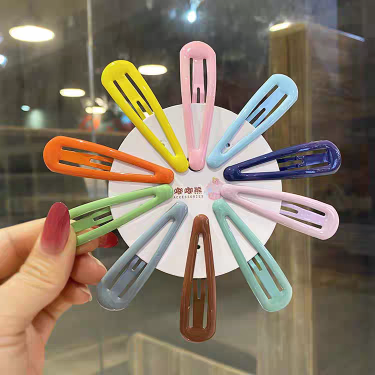 小女孩发饰日韩可爱彩色滴油发卡宝宝儿童小号bb夹详情图2