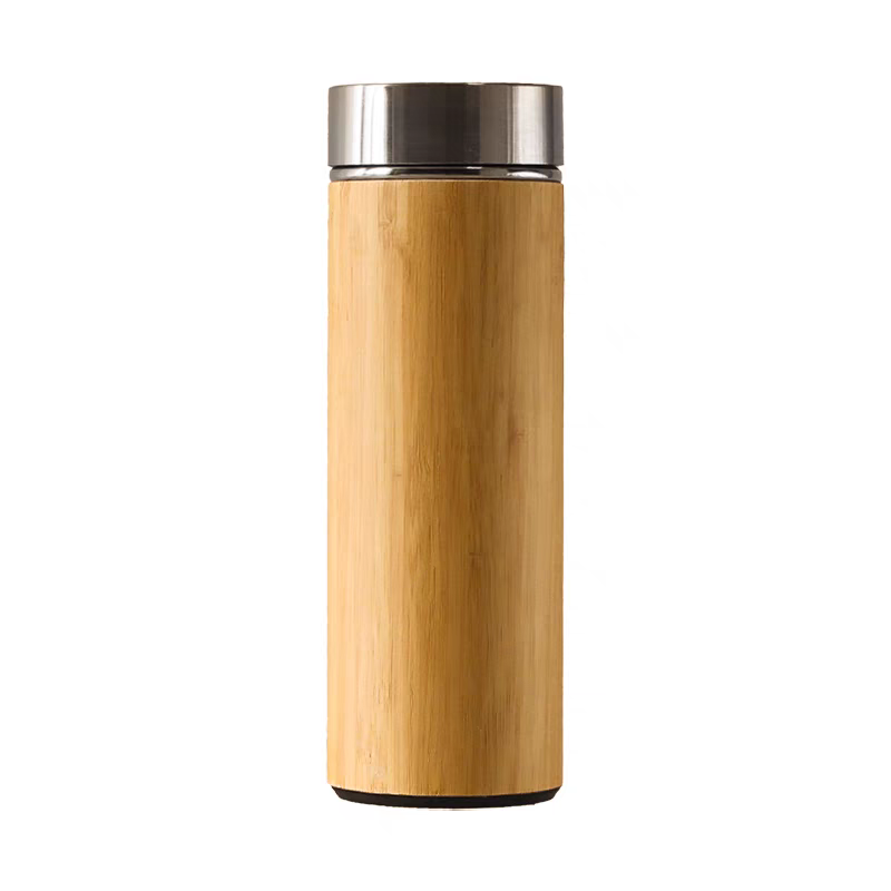 450Ml Natural Bamboo Cup With Cover Bamboo Water Cup Household Bamboo Tea Cup Pure Handmade Fresh Bamboo Tube details Picture