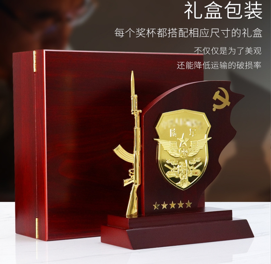 Small dudu XDCE-0089 Creative military veteran souvenir custom decoration engraved veterans to send comrades-in-arms party gifts customized details Picture