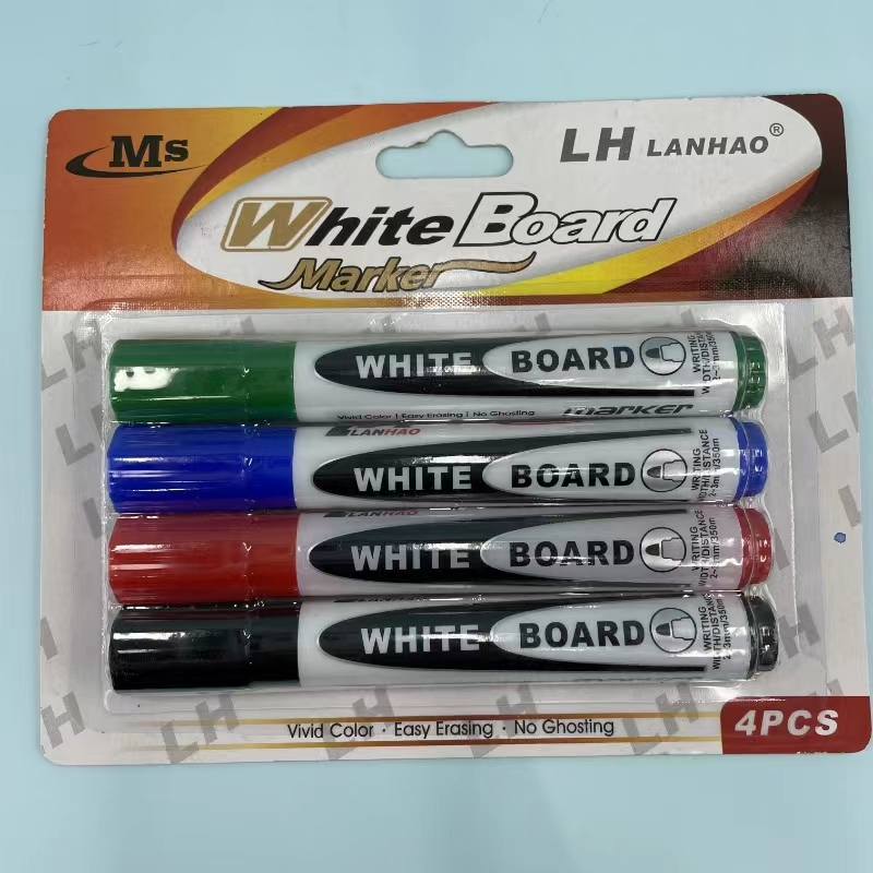 Four whiteboard marker set