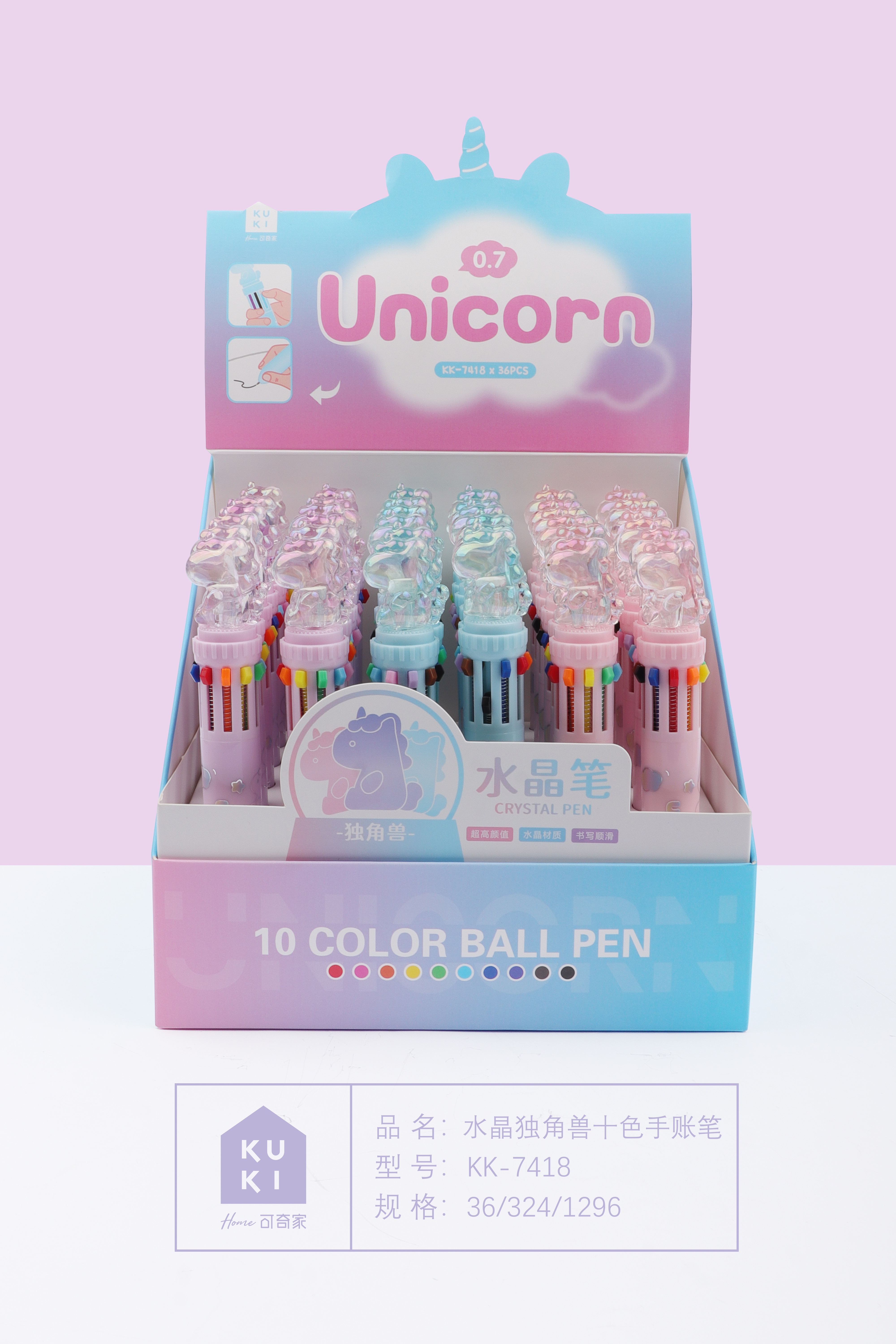 Creative cartoon animal-shaped crystal tip ballpoint pen Application Scenario