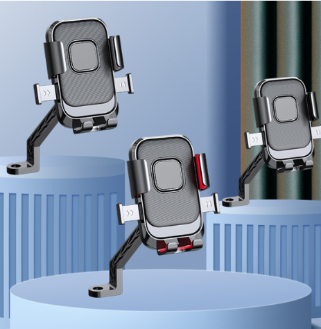 汽车后视镜导航仪车载手机支架多功能通用支架导航固定夹详情5