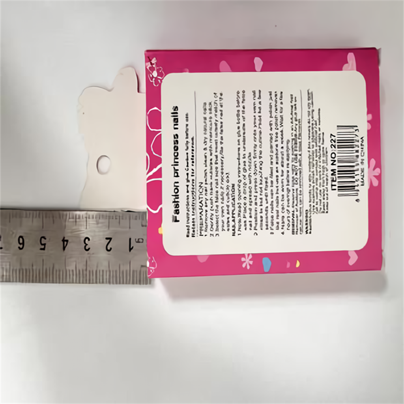 Xindu Culture Group glory produced XDXX-0005 Children's nail patch wear nail short transparent handmade nail patch wearable detachable children's jewelry nail art Item Picture