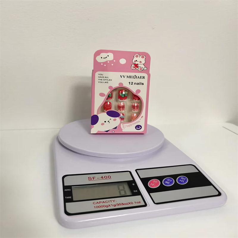 Xindeu Culture Group glory produced XDXX-0002 children's jewelry nail nails Summer Night sweetheart wear nails Love nail patch Gradient nail patch Gentle fake nail nail patch finished nails Specification drawing