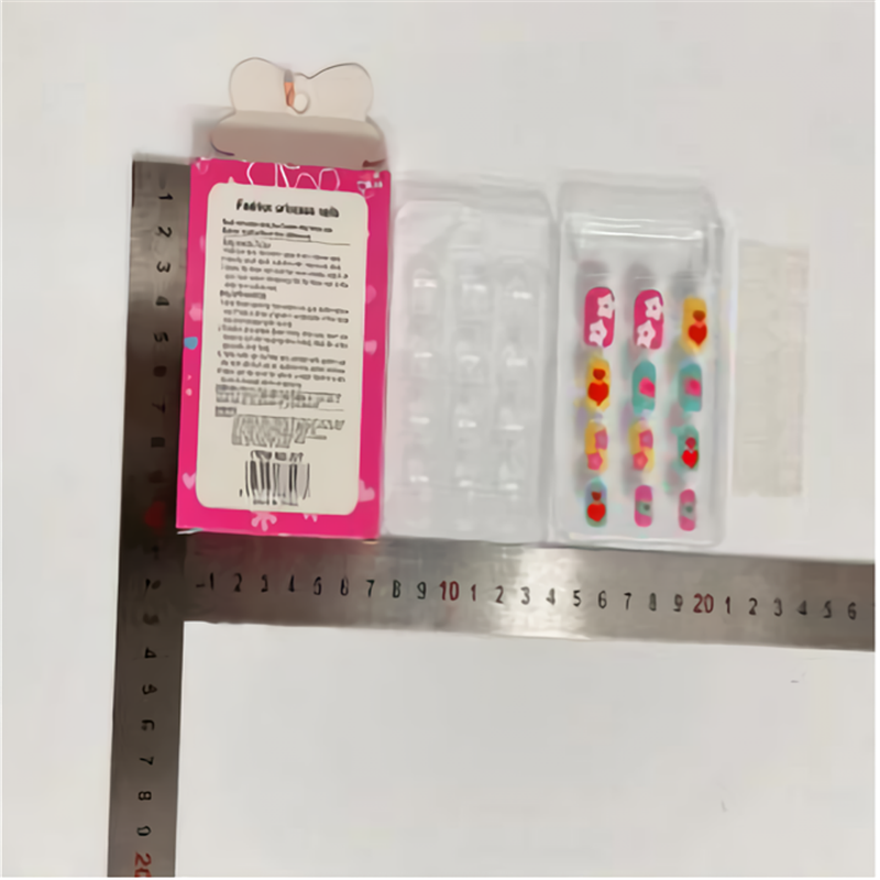 Xindu Culture Group glory produced XDXX-0005 Children's nail patch wear nail short transparent handmade nail patch wearable detachable children's jewelry nail art Application Scenario