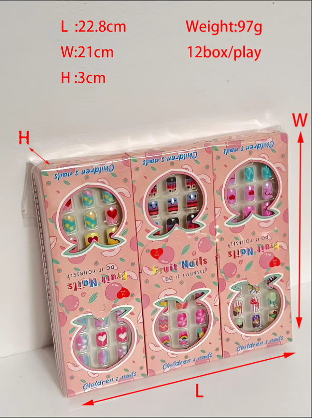 鑫都文化集团荣耀出品XDXX-0024日系卡通男孩5D美甲贴纸浮雕立体儿童DIY指甲装饰背胶贴儿童饰品美甲详情11