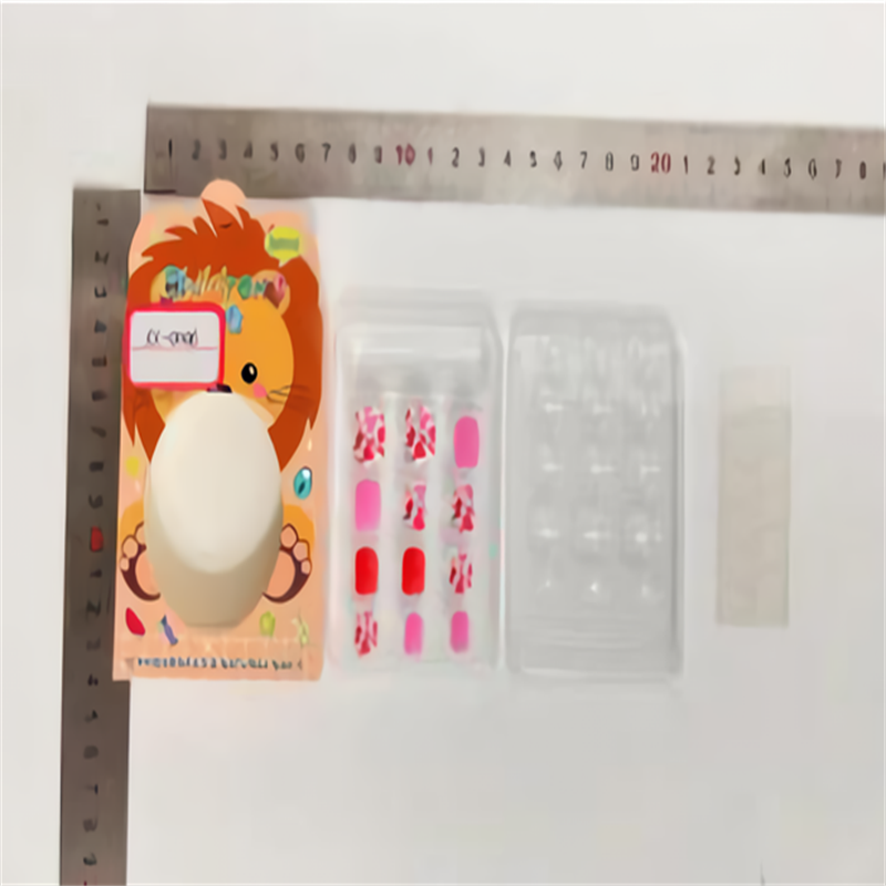 Xindu Culture Group glory produced XDXX-0006 nail art product box printed cartoon children's wear nail, fake nail nail piece removable children's jewelry nail art with back adhesive patch Specification drawing