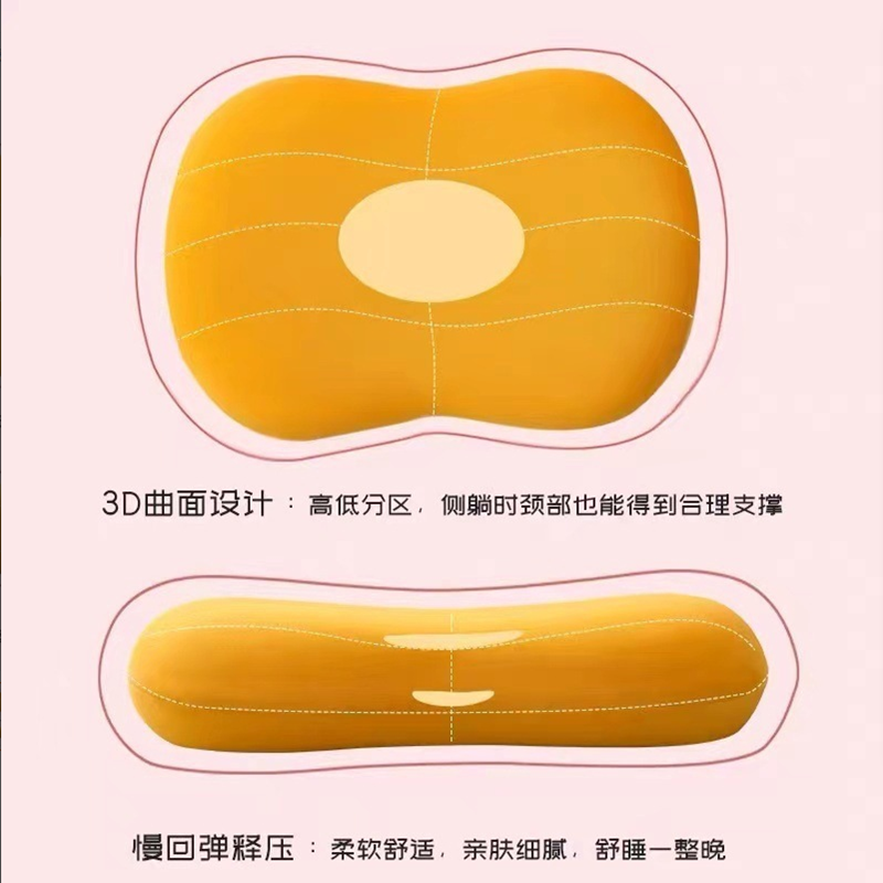 New Makeup Egg Belly Pillow Memory Cotton Memory Pillow Like Cat Belly Soft Pillow Pillow Core Factory Direct Sales Wholesale 55*35*11 Specification drawing