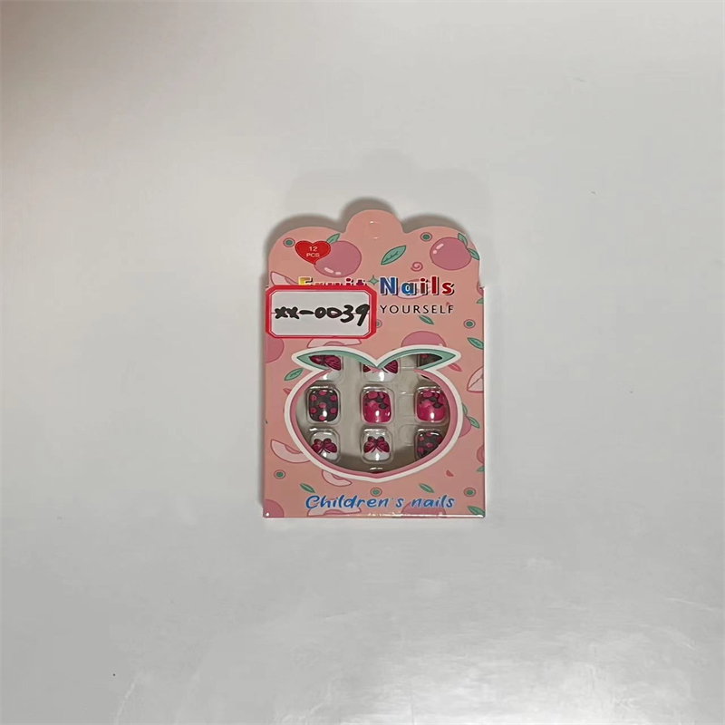 Xindu Culture Group glory produced XDXX-0039 Nail sticker set Children nail sticker set wearing nails cute cartoon sticker sticker children ordinary nail Application Scenario