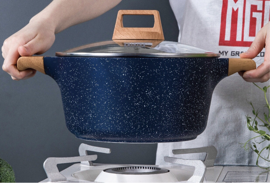 European stock pot medical stone non-stick die cast aluminum frying pan stock pot Application Scenario