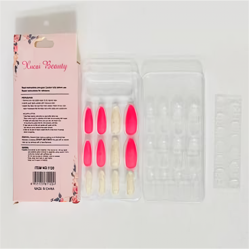 鑫都文化集团荣耀出品XDXX-0112纯色酒红车车厘子红猫眼穿戴甲可拆卸美甲片指甲片假指甲短饰品美甲详情8