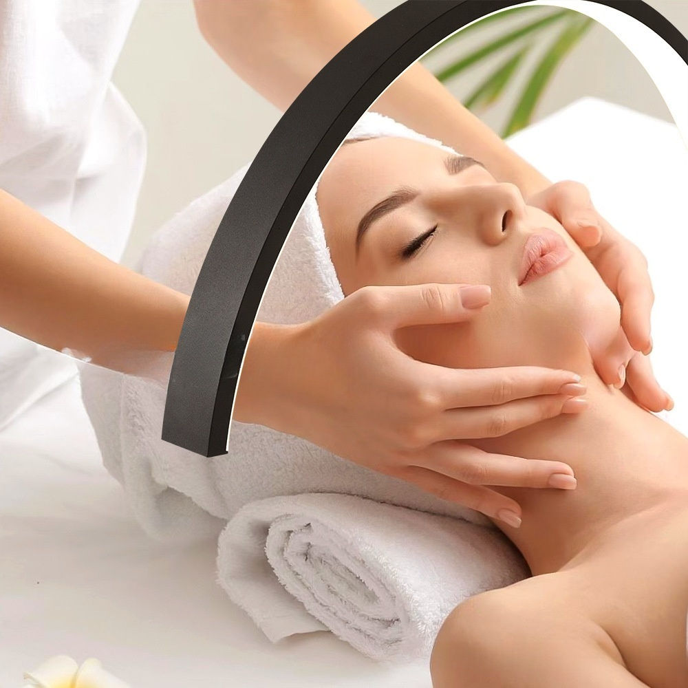 Beauty salon beauty lamps, eye-protecting LED acne removal beauty face care, eyelash extension half-moon lamps, eyelash extension and nail art U-shaped lamps details Picture