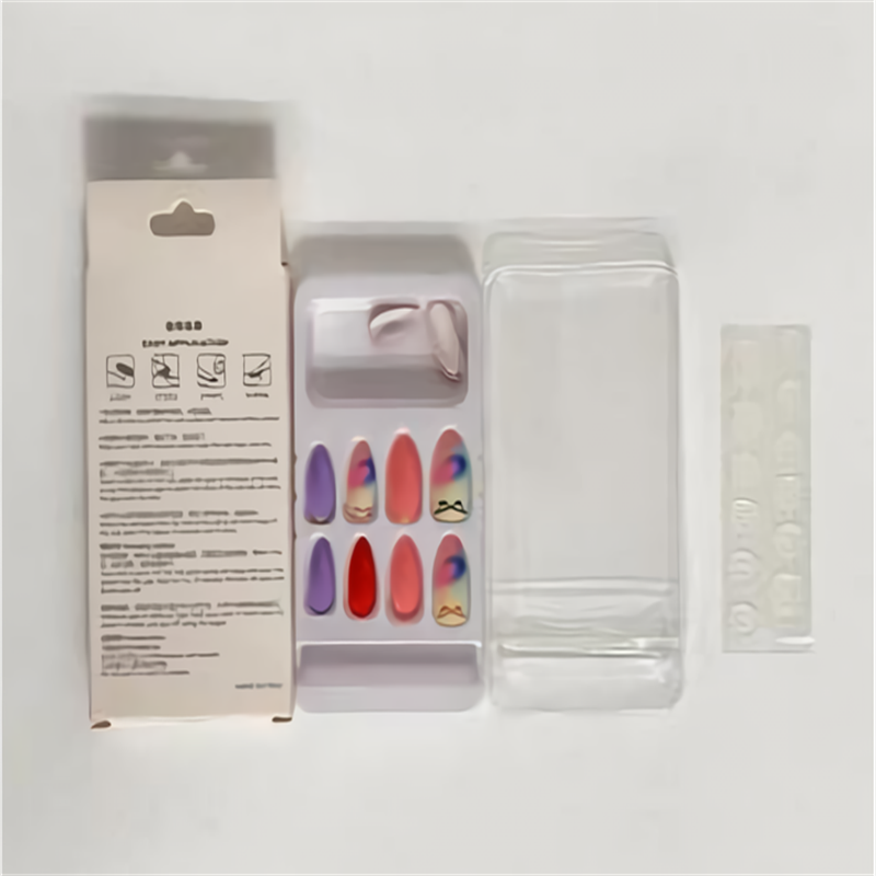 鑫都文化集团荣耀出品XDXX-0095长款指甲片原创设计假指甲果冻胶美甲贴成人穿戴式美甲批发成人散粉穿戴甲美甲详情7