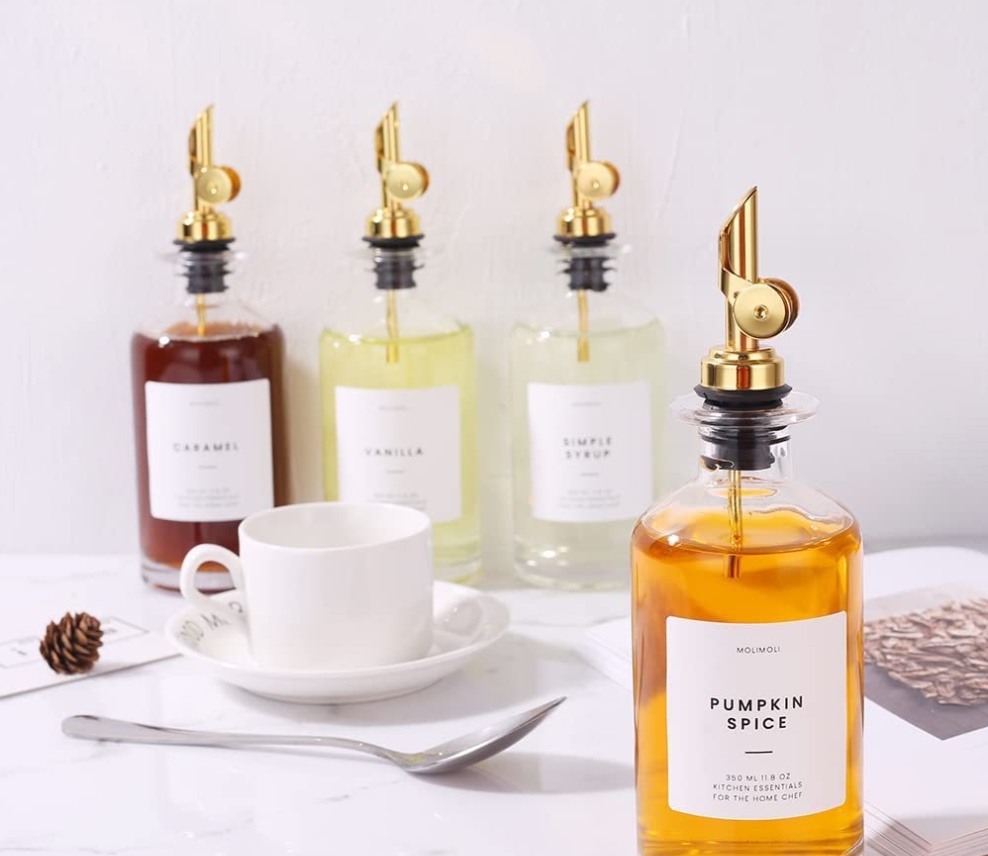 Glass self-controlled opening and closing oil control pot details Picture