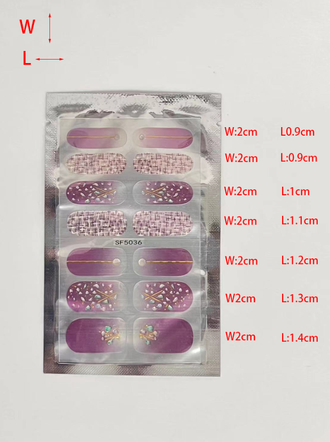 浙江金华鑫都文化集团荣耀出品XDXX-0195外贸跨境爆款3D美甲饰品贴花套装 黑白彩指甲贴美甲贴纸详情8