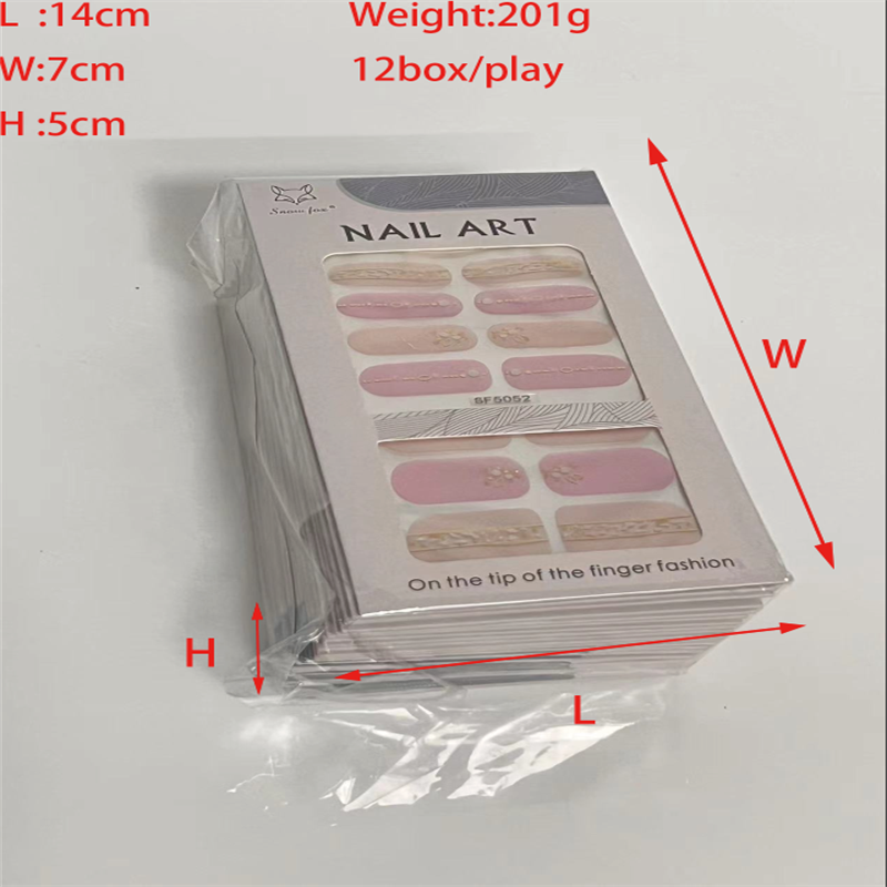 鑫都文化集团荣耀出品XDXX-0173新款跨境法式穿戴甲盒装假指甲美甲半成品磨砂全贴法式甲片详情9