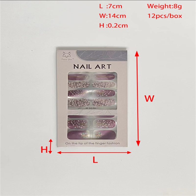 鑫都文化集团荣耀出品XDXX-0173新款跨境法式穿戴甲盒装假指甲美甲半成品磨砂全贴法式甲片详情10