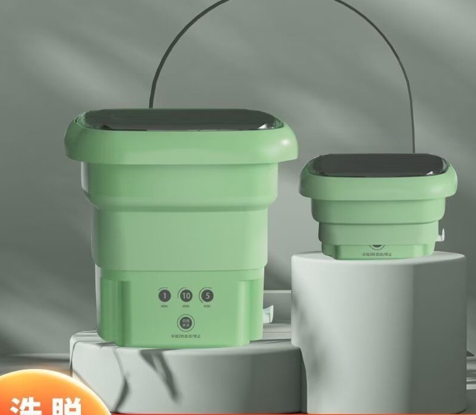 Folding washing machine 6.5L integrated washing and spinning mini small washing machine for baby underwear and underpants details Picture