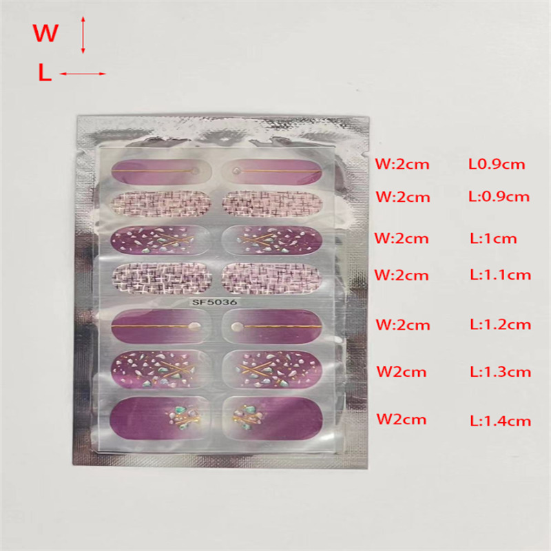 鑫都文化集团荣耀出品XDXX-0186定制半固化凝胶指甲贴3d烫金凝胶美甲贴烤灯gel nail美甲贴纸详情8