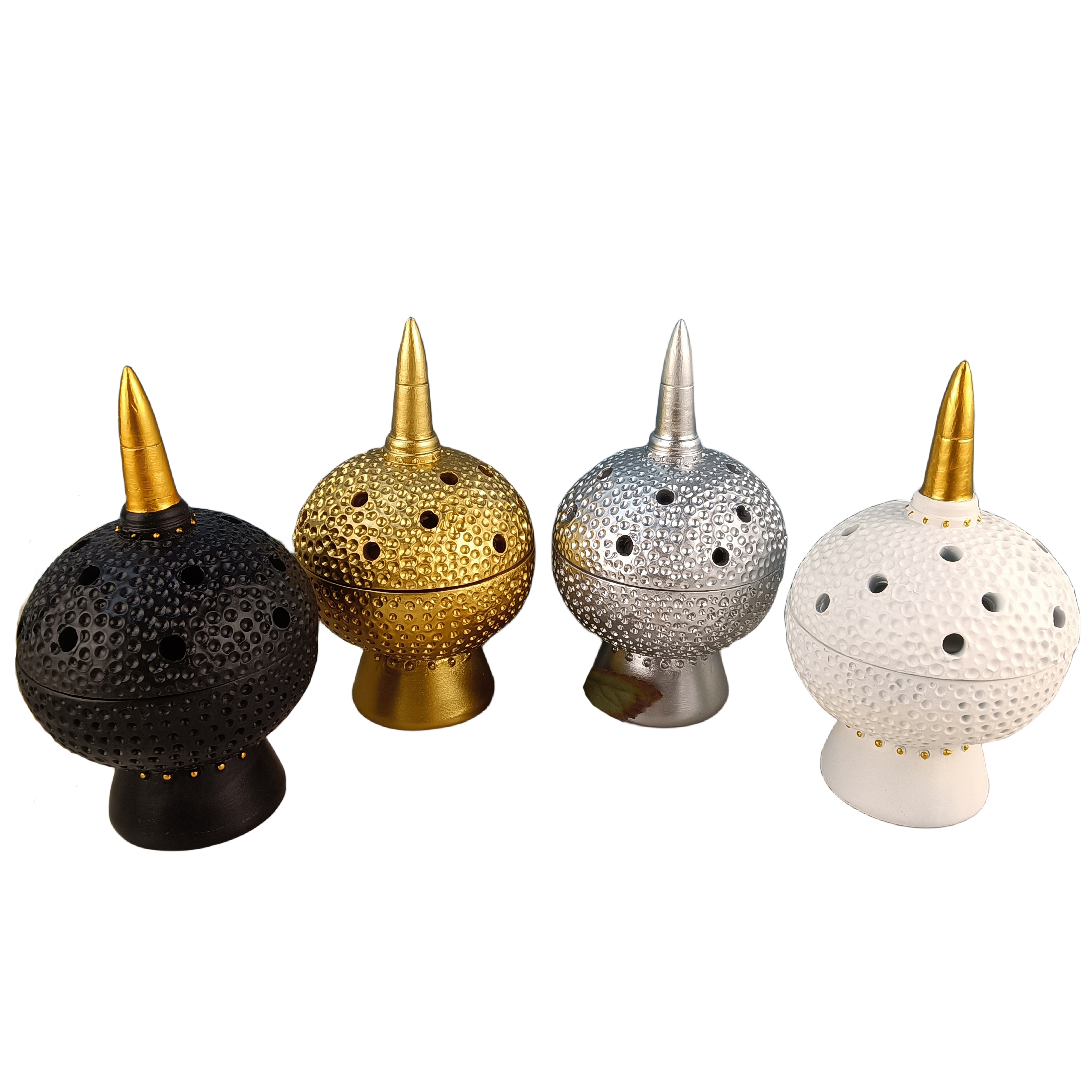 Cross-border new simple creative design resin Middle East carbon Incense burner Muslim home decoration crafts Incense burner Item Picture