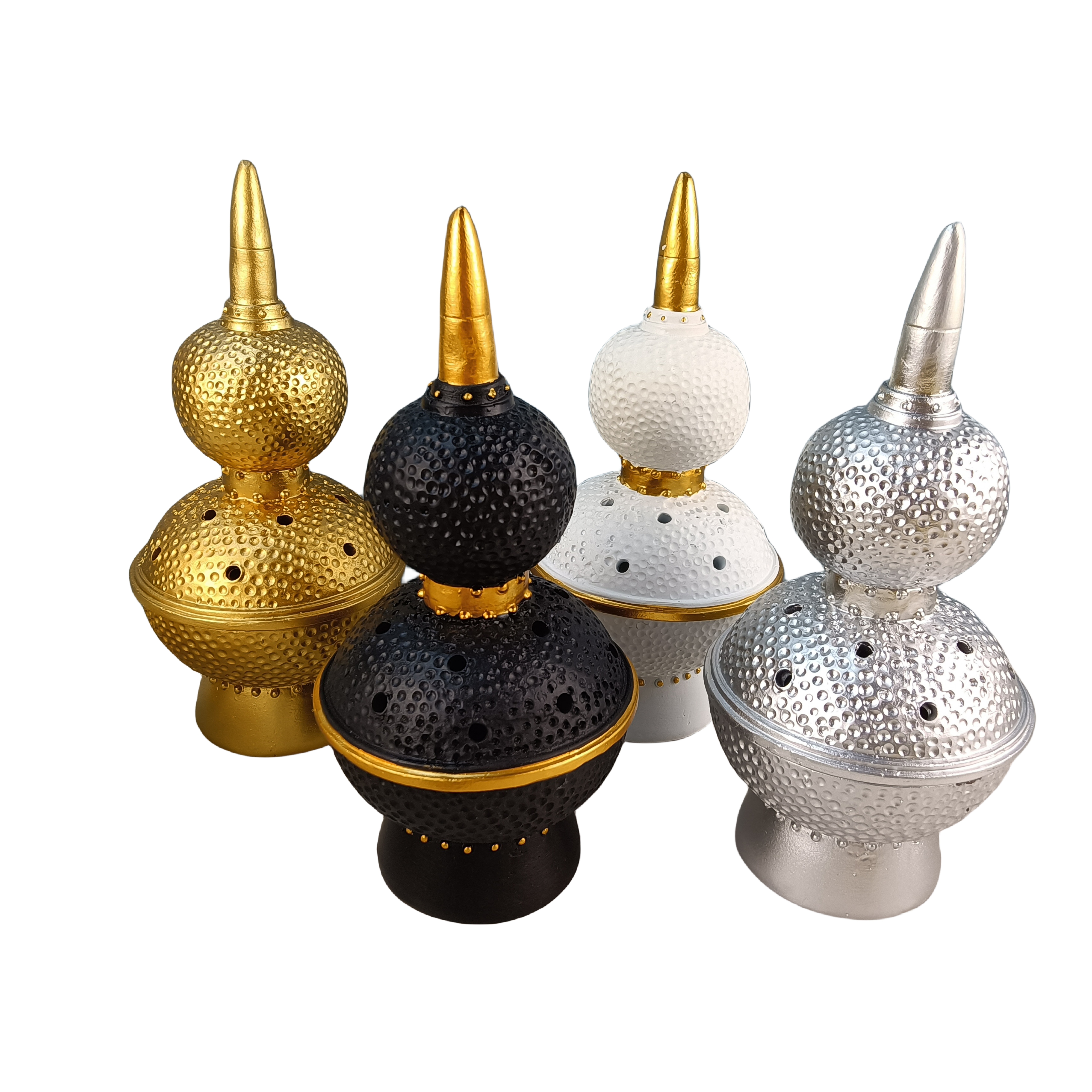 Cross-Border New Minimalist Creative Shape Design Sense Resin Middle East Charcoal Burner Muslim Home Decoration Craft Incense Burner Item Picture