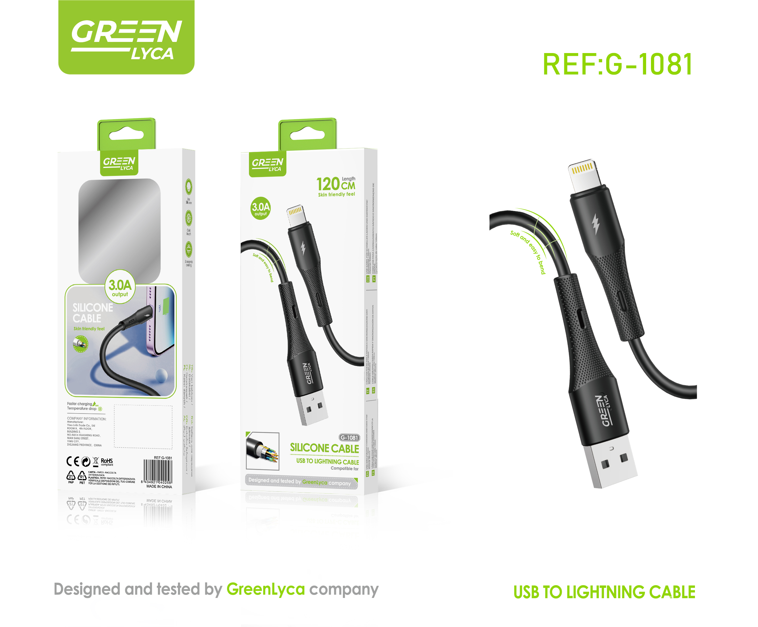 数据线/苹果数据线/手机膜/充电线/三头数据线广东产品图