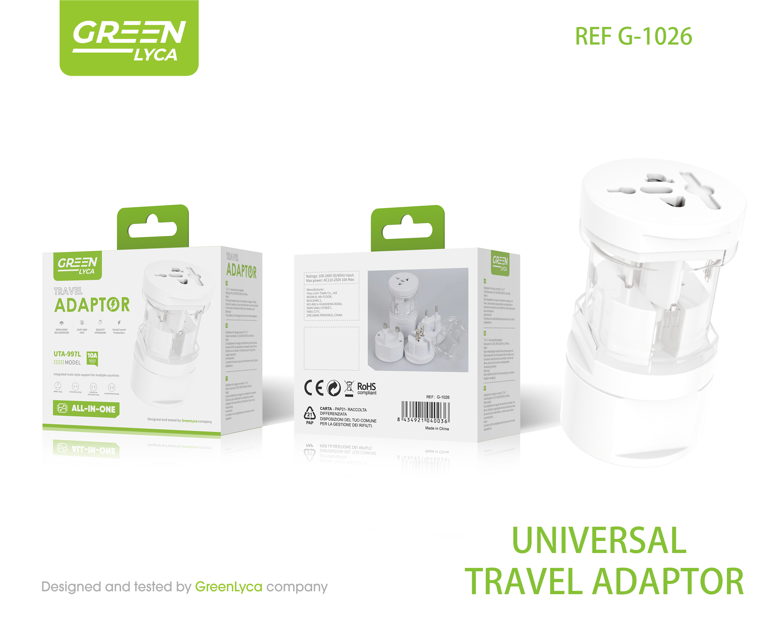 绿琳UTA-997多国万能转换插头图