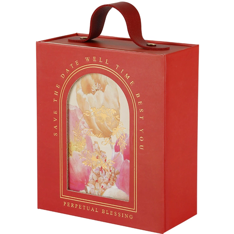 郁金香木柄礼盒纸盒喜糖盒伴手礼空盒高级手柄手提盒子包装盒婚庆礼品盒详情6