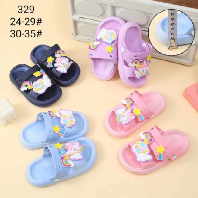 New foreign trade children's shoes, cartoon-patterned flip-flops, beach cool slippers, casual and breathable slippers for both indoor and outdoor use details Picture