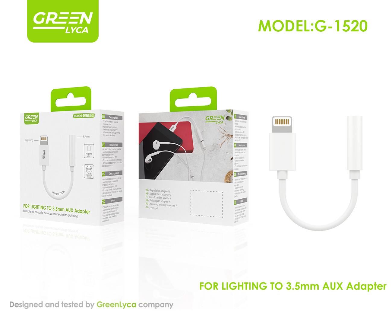 绿琳苹果对3.5母（可以听音乐不能打电话）