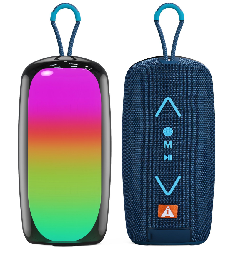 彩灯蓝牙音箱 氛围挂绳便携TWS无线重低音脉动蓝牙音响，户外移动以照明详情图2