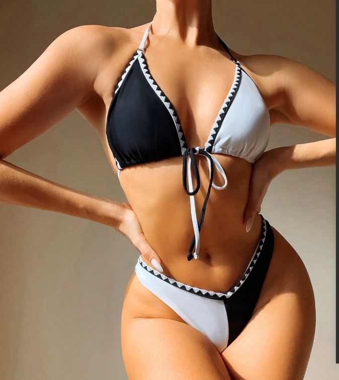 Europe And The United States 2024 New Simple Sexy Bikini Specification drawing