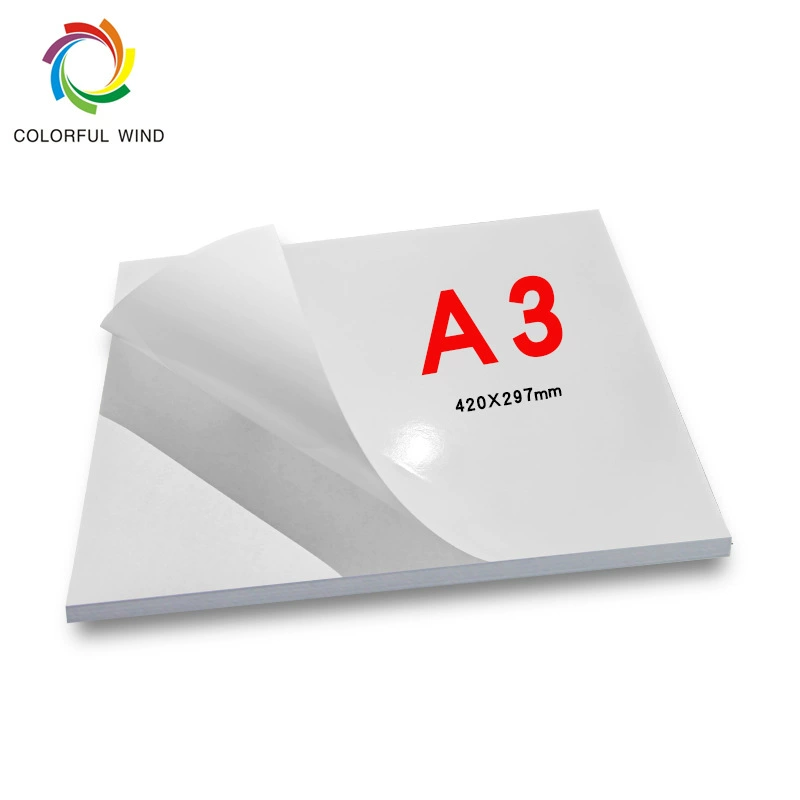 A4/ 150G Glossy Adhesive 50 Sheets Photo Paper Sticker Photo Paper High Gloss Adhesive Paper Specification drawing