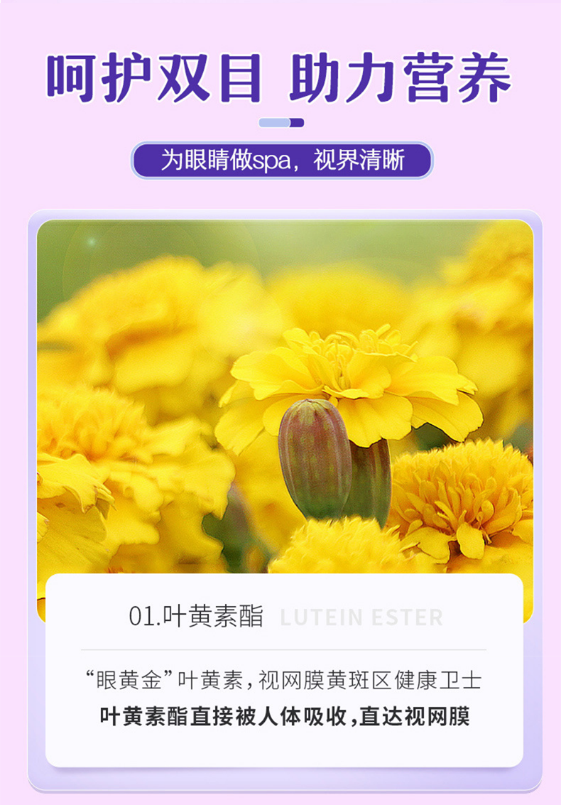 北京同仁堂蓝莓叶黄素软糖60克装网红糖果软糖详情4