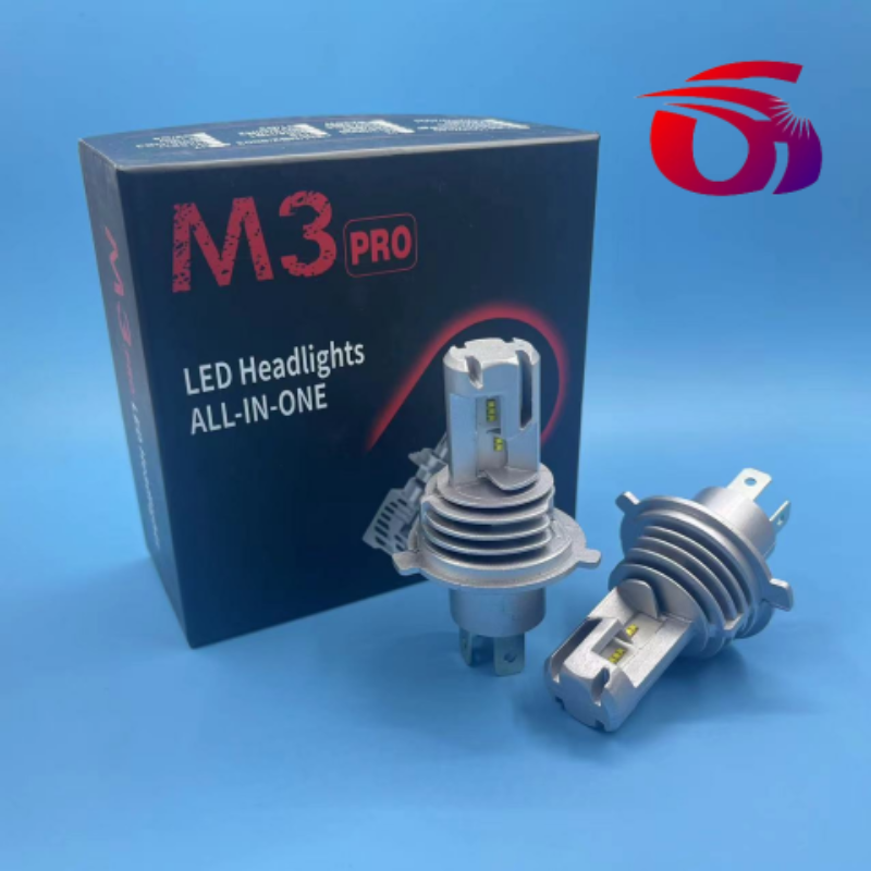 M3 Car headlight LED integrated through-hole car high beam focused high-power export model details Picture