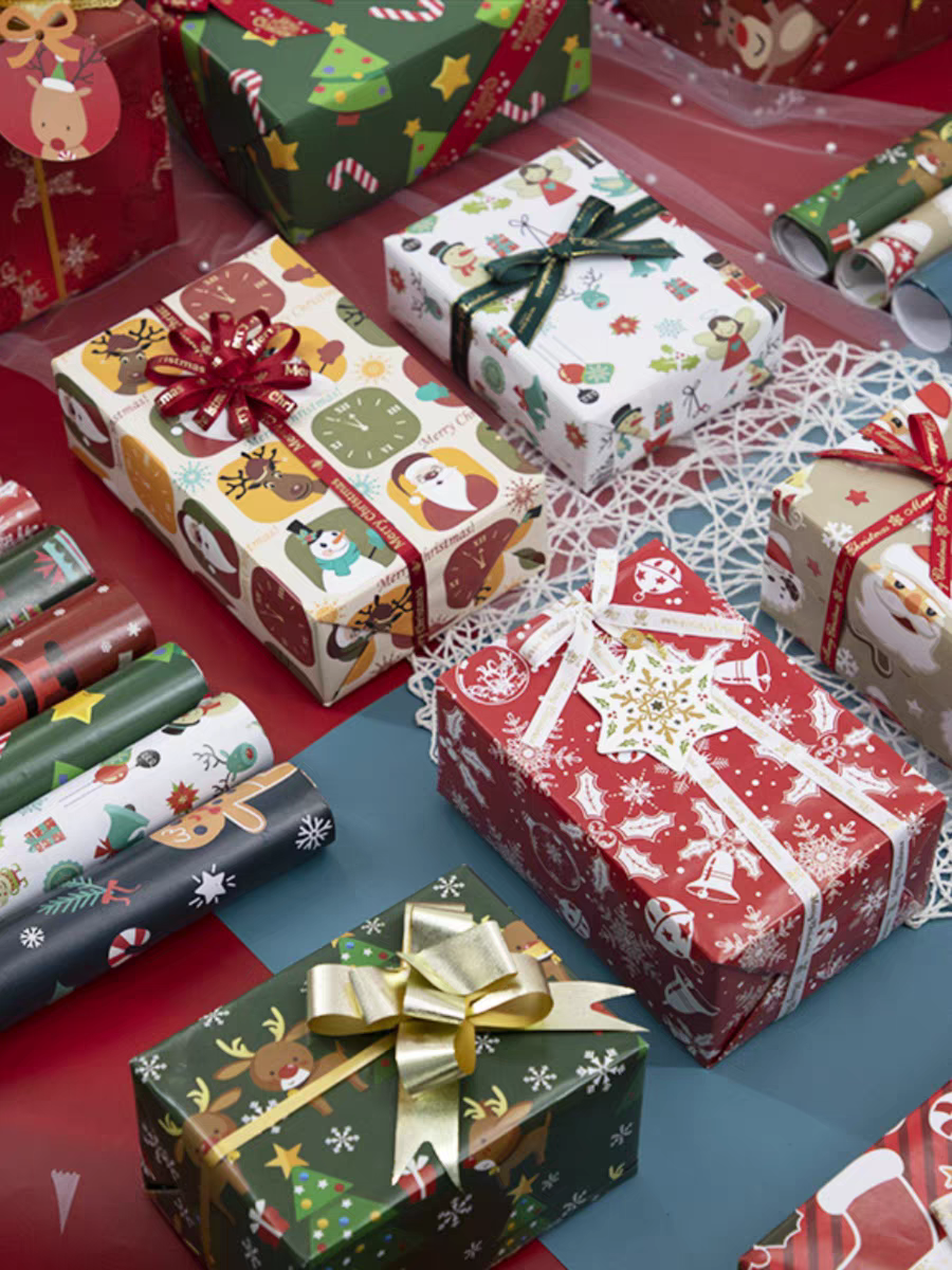 Christmas wrapping paper Gift Gift 80g copper paper beautiful gift box wrapping paper thumbnail
