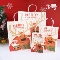Kraft bag Christmas Gift bag Paper bag tote bag Santa gingerbread Man lost Christmas tree
