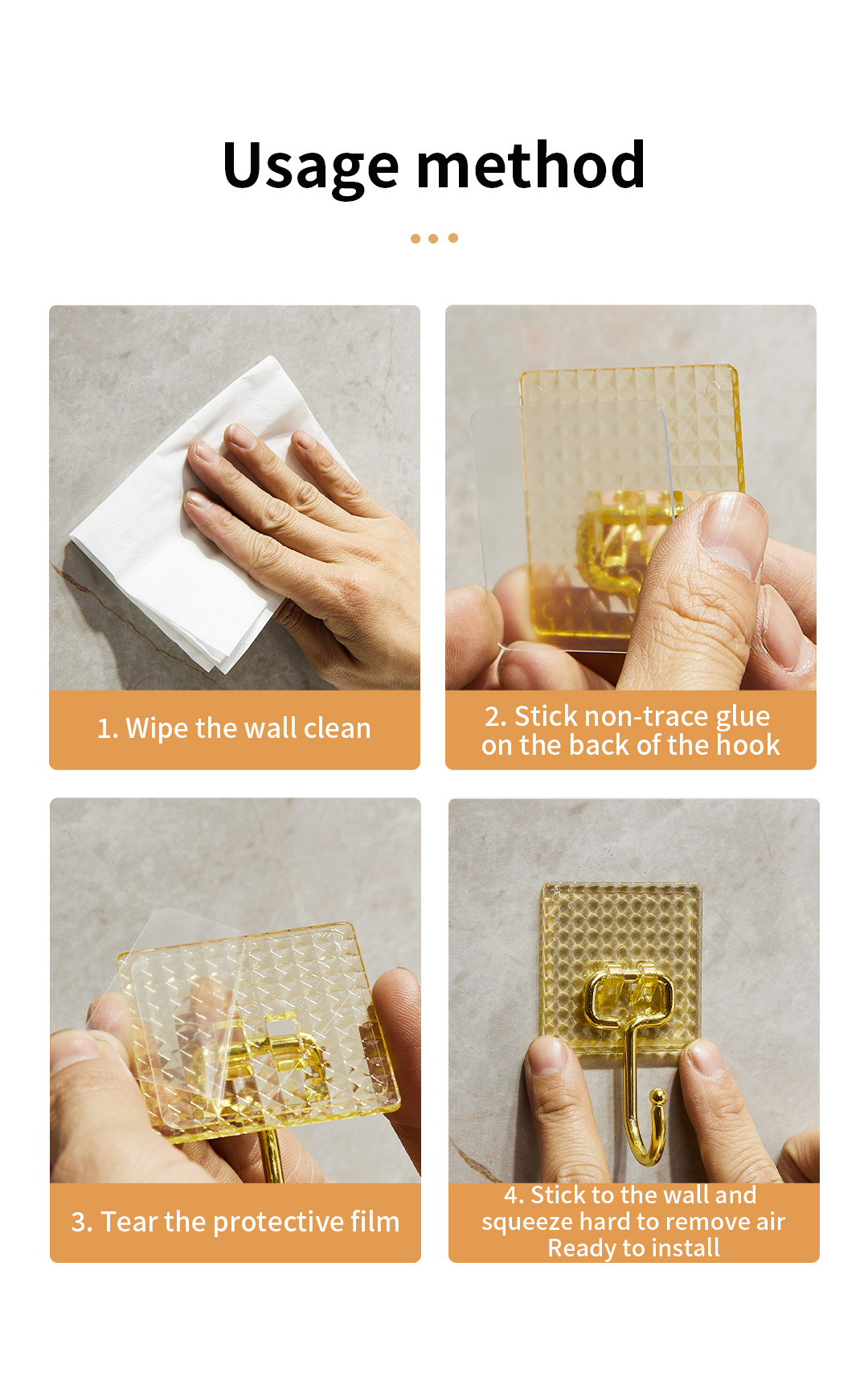 Triple perforación cara garra hebilla ganchos grandes cristal perforación cara ganchos grandes sin marcas sin punch pegar ganchos grandes ganchos de metal ganchos de oro ganchos de creatividad de lujo ligeros nuevos productos sin punch pegajoso gancho de ropa gancho de gancho pegajoso gancho de ropa sin punch pic 9
