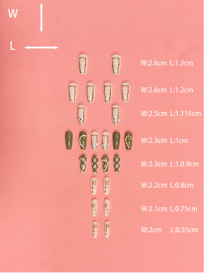 浙江金华鑫都文化集团荣耀出品XDXX-0276带钻小白盒成人中芭蕾美甲可拆卸厂家直销详情9